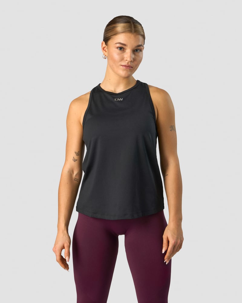 ICIW High Neck Tank Top Black