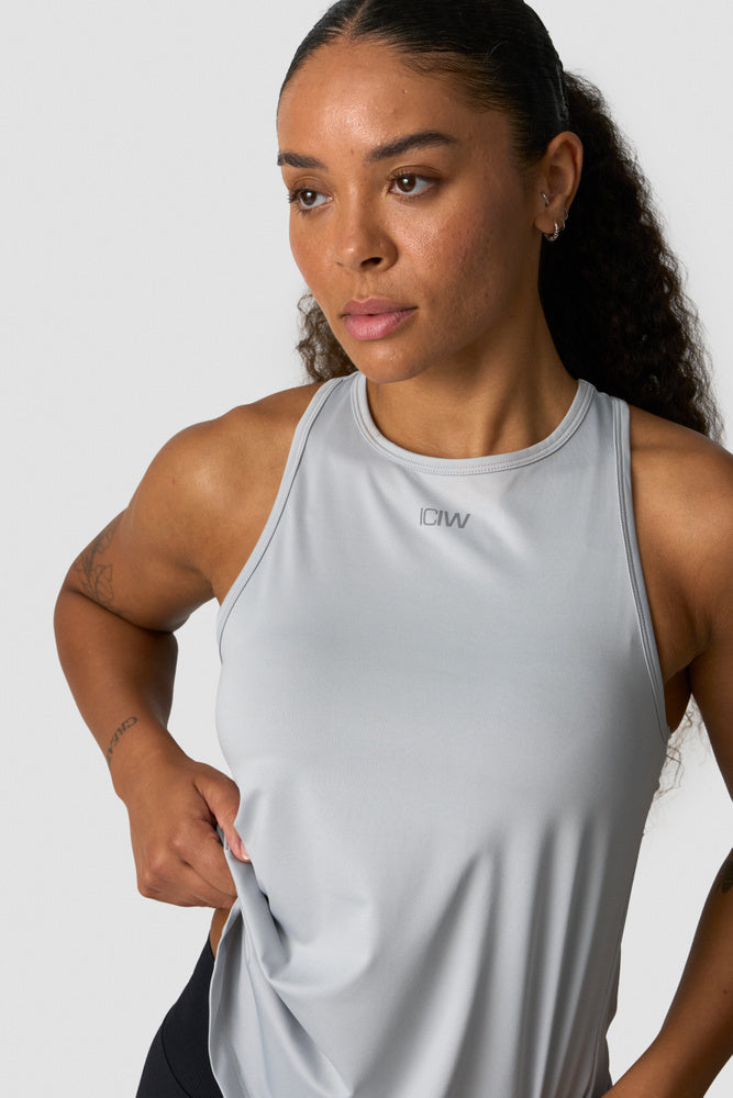 ICIW High Neck Tank Top Wmn Light Grey