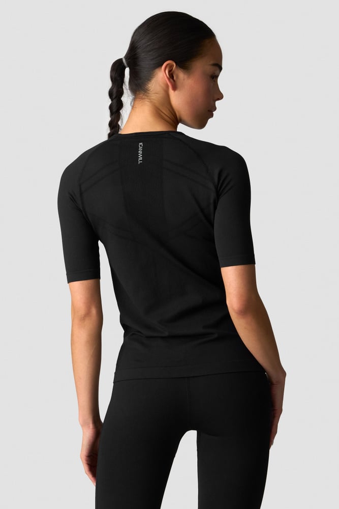 ICIW Define Seamless Mid Sleeve T-shirt Black