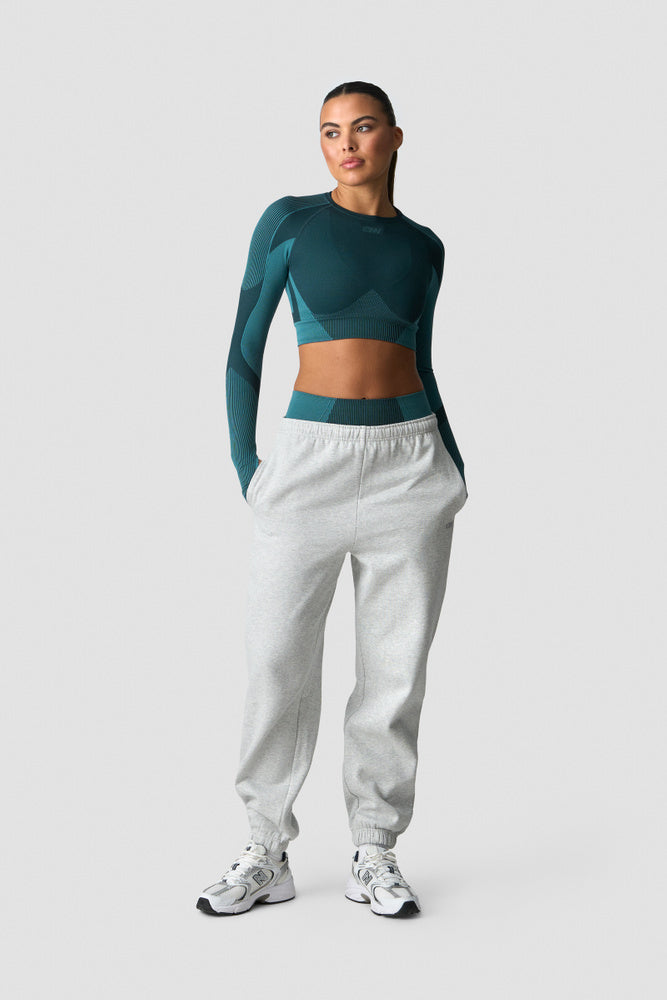 ICIW Sculpt Seamless Long Sleeve W Contrast Teal