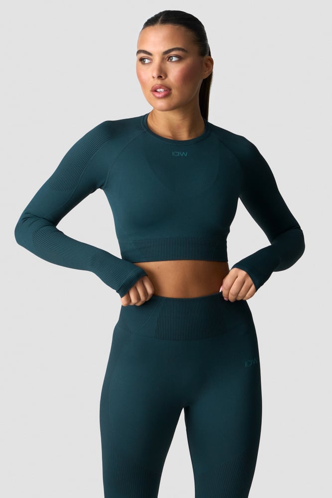 ICIW Sculpt Seamless Long Sleeve W Dark Dusty Teal