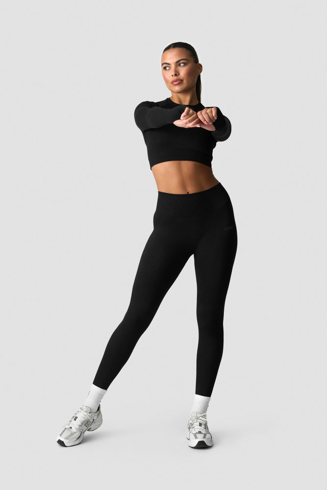 ICIW Sculpt Seamless Long Sleeve W Black