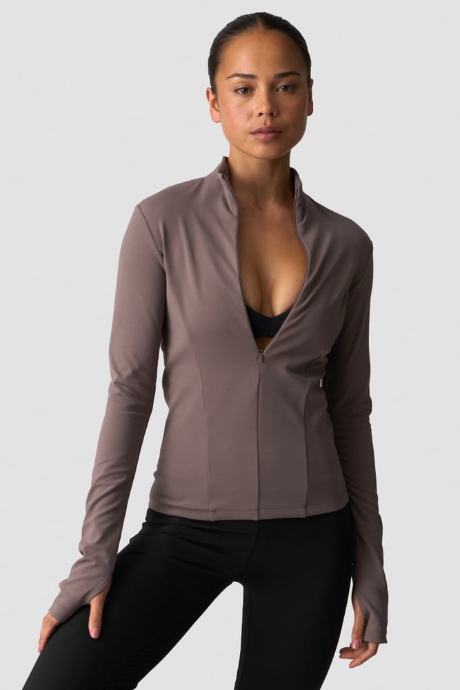 ICIW Nimble 1/2 Zip Long Sleeve Dusty Brown