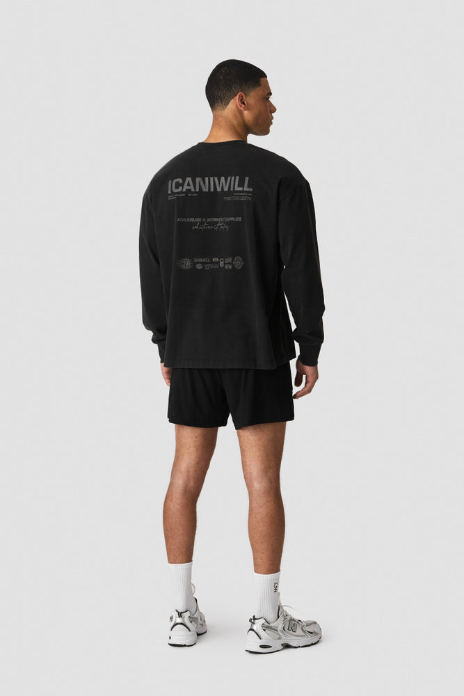 ICIW Everyday Long Sleeve Stonewashed Black