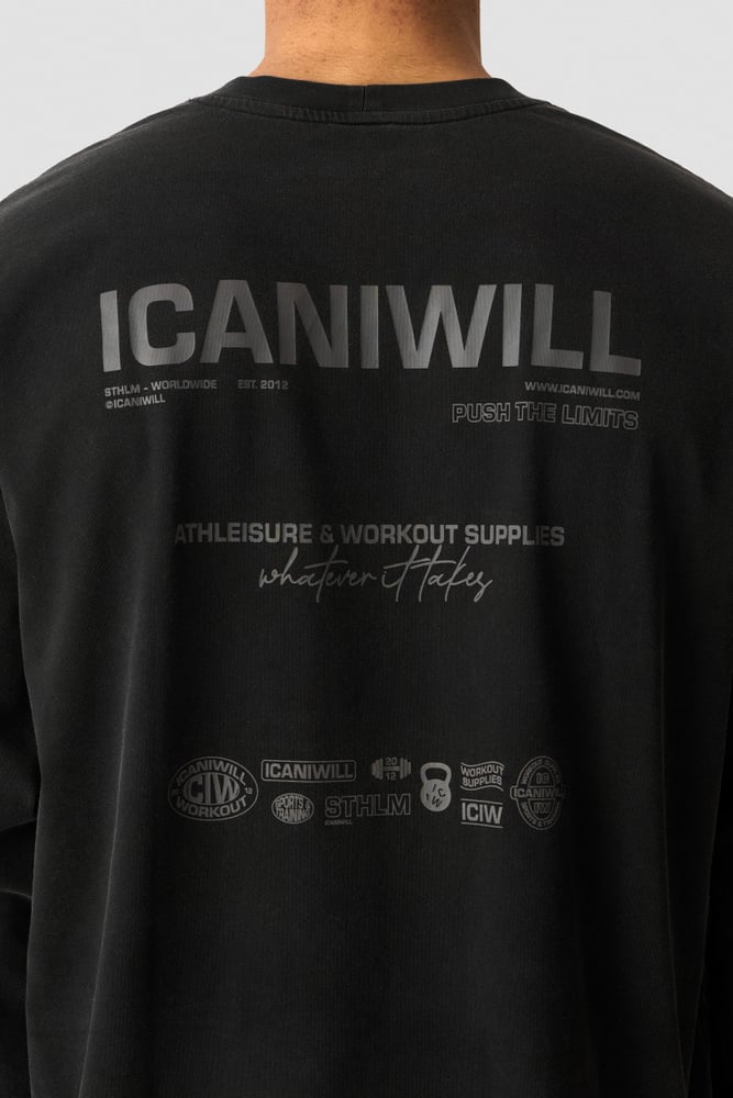 ICIW Everyday Long Sleeve Stonewashed Black