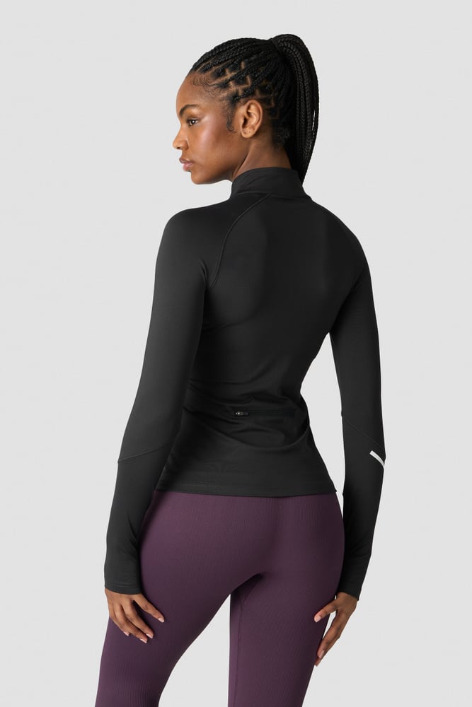 ICIW Everyday Long Sleeve 1/4 Stripe Zipper Black