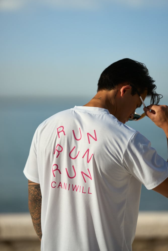ICIW Essential Dri-Release Printed T-Shirt White