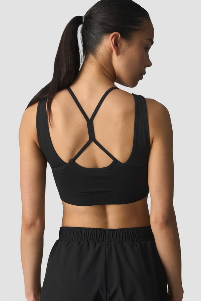ICIW Mirage Seamless Double Layer Sports Bra Black