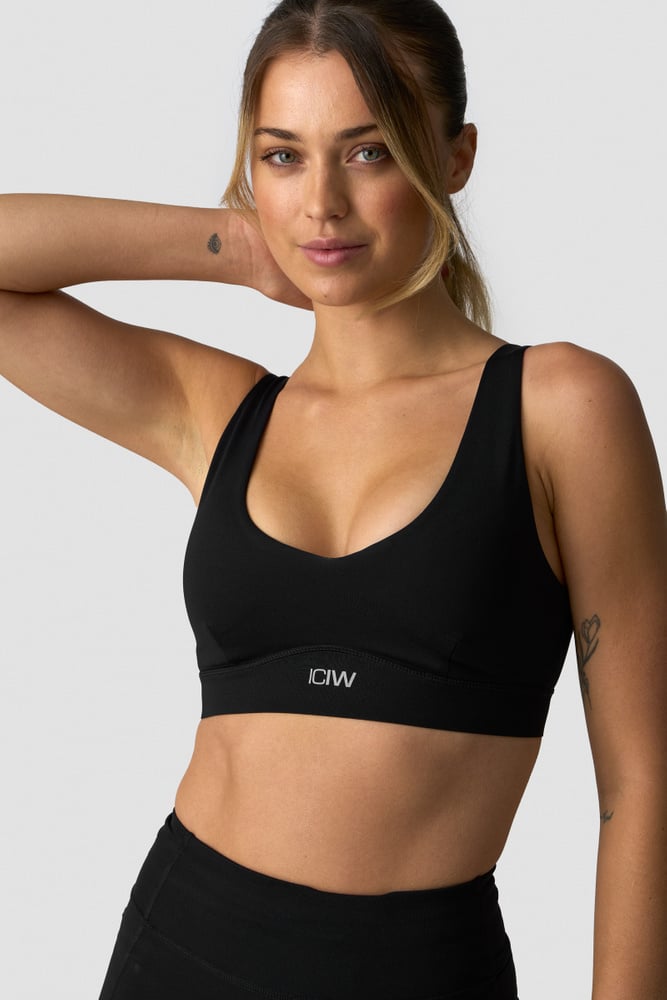 ICIW Essential Mid Support Sports Bra Black