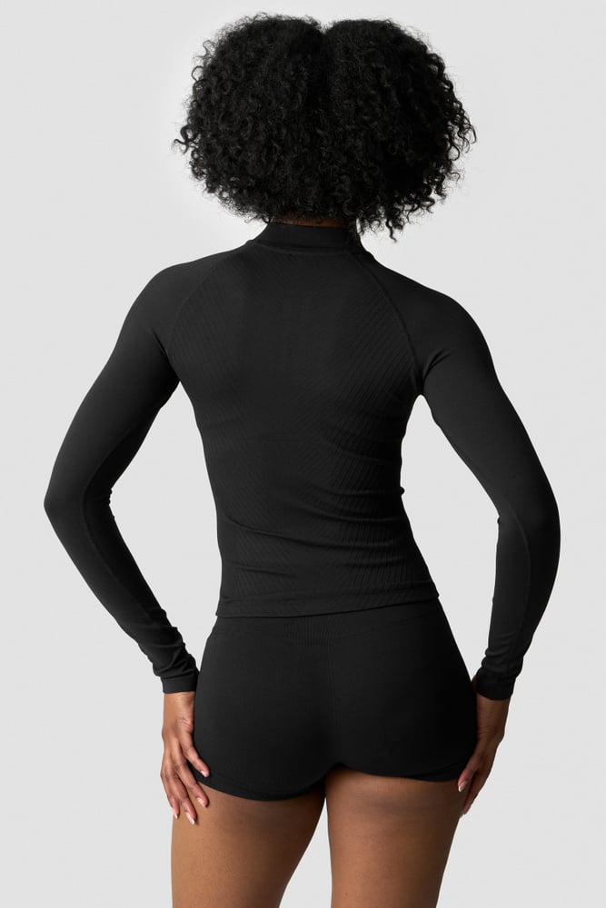 ICIW Ignite Seamless 1/2 Zip Long Sleeve Black