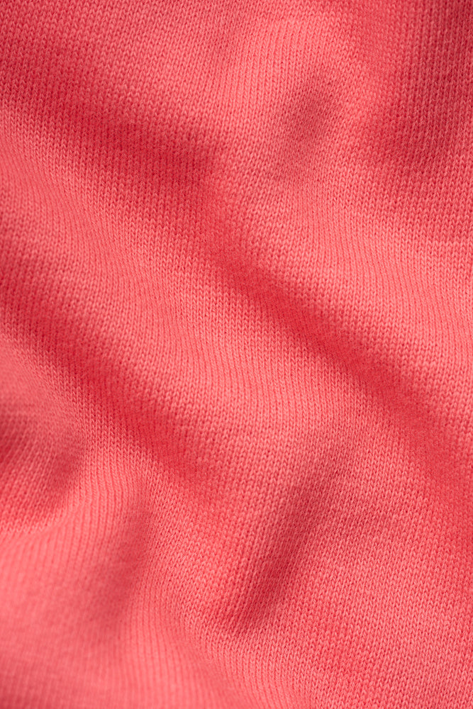 ICIW Everyday Cropped Zip Hoodie Dark Pink Peach
