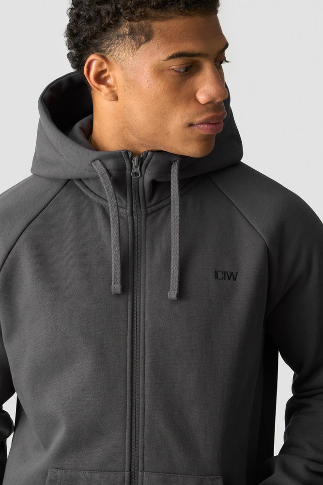 ICIW Everyday Zip Hoodie Charcoal Grey