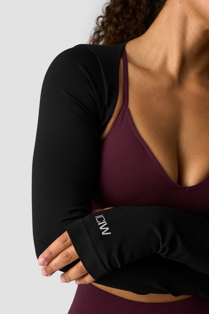 ICIW Smooth Seamless Shrug Black