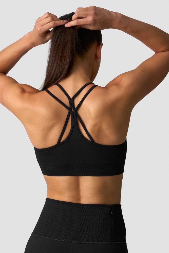 ICIW Define Seamless V-neck Sports Bra Black