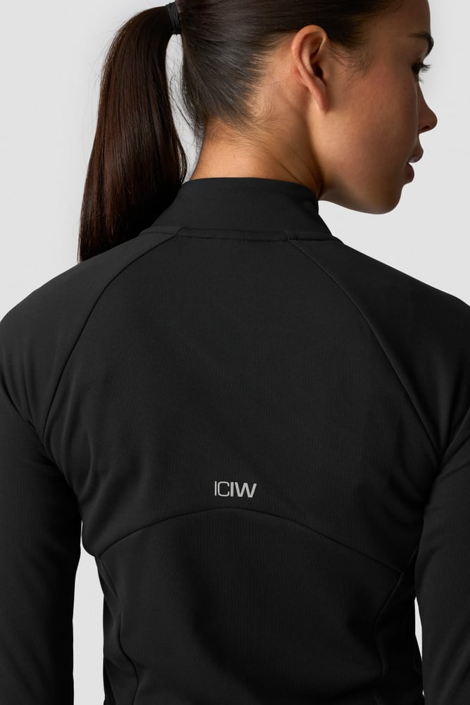 ICIW Mirage Printed Zip Midlayer W Black
