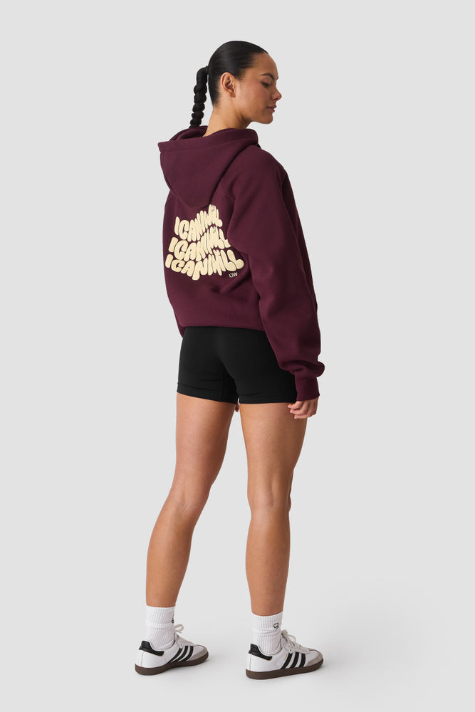 ICIW Everyday Hoodie Print Dark Dark Mahogany