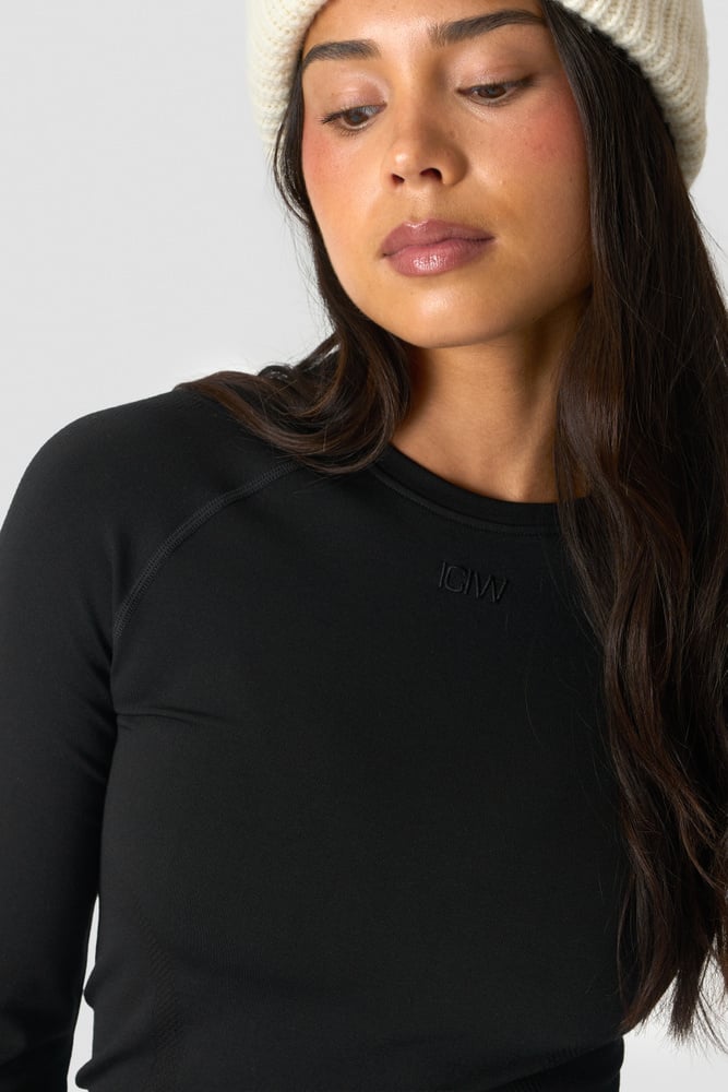 ICIW Define Wool Long Sleeve W Black