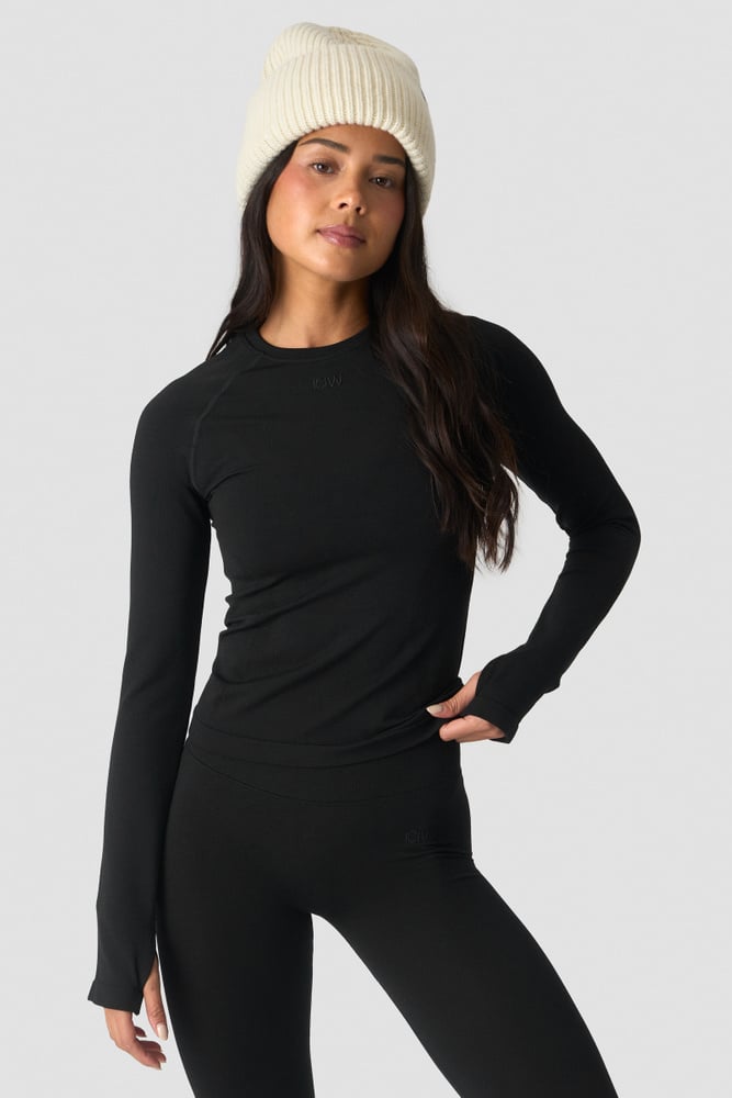 ICIW Define Wool Long Sleeve W Black