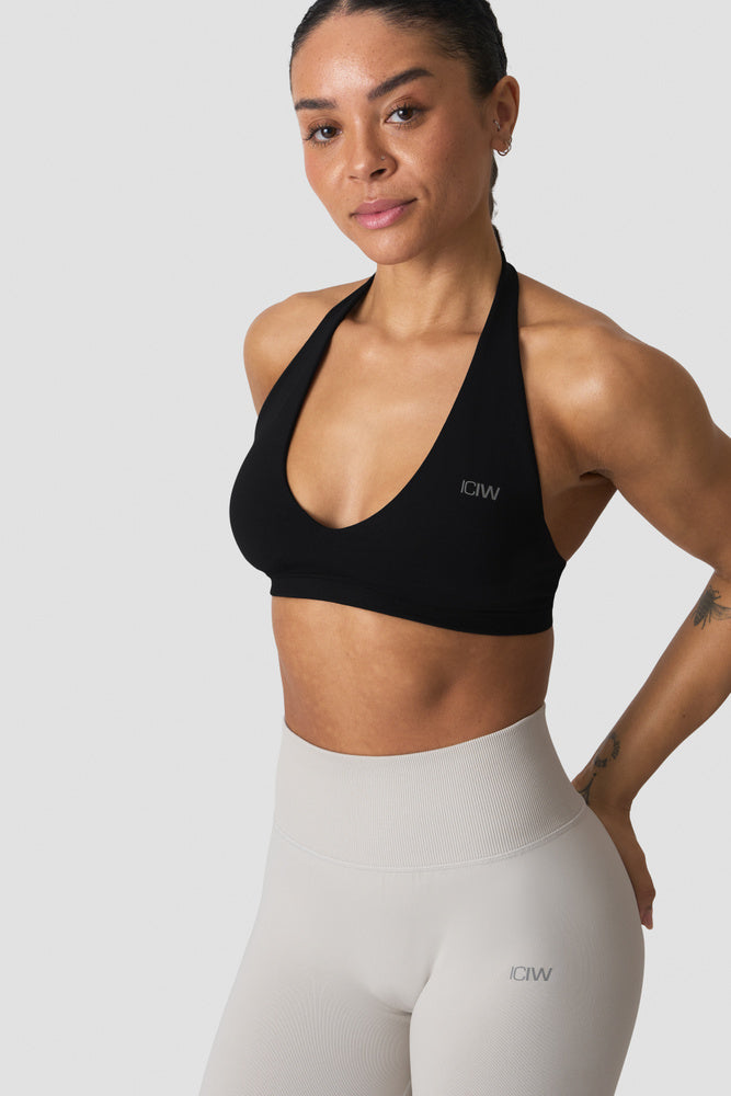 ICIW Define Seamless Halter Sports Bra Black