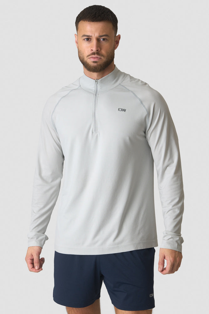 ICIW Stride 1/4 Longsleeve White Snow