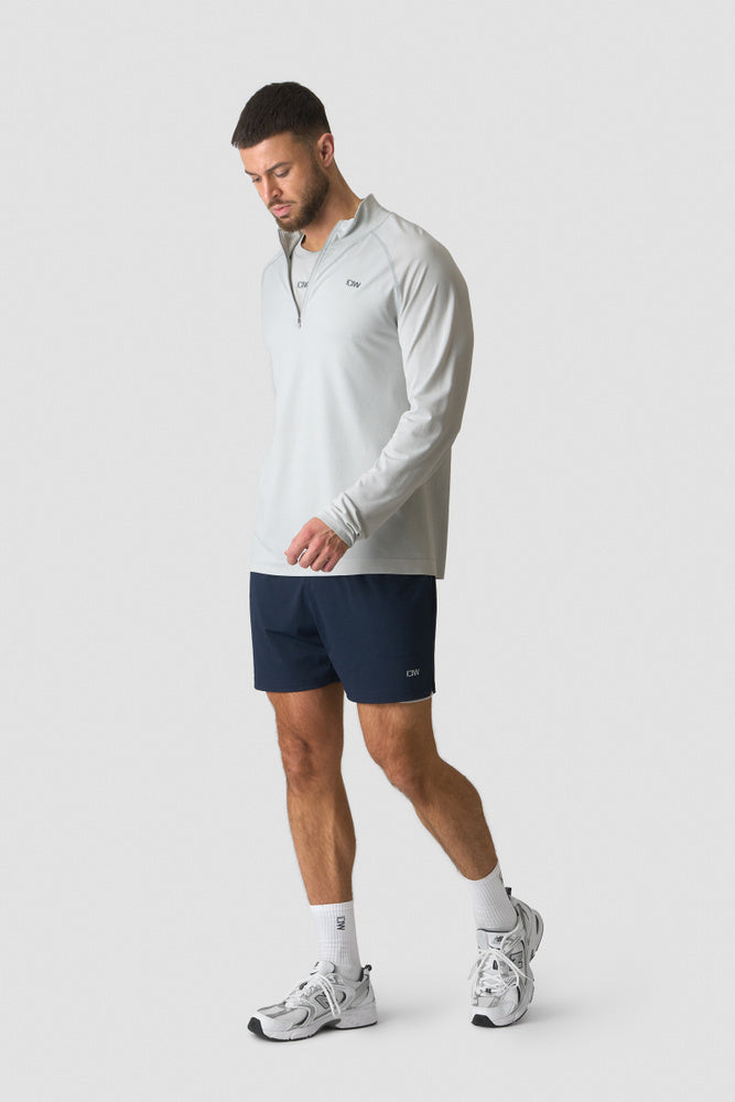 ICIW Stride 1/4 Longsleeve White Snow