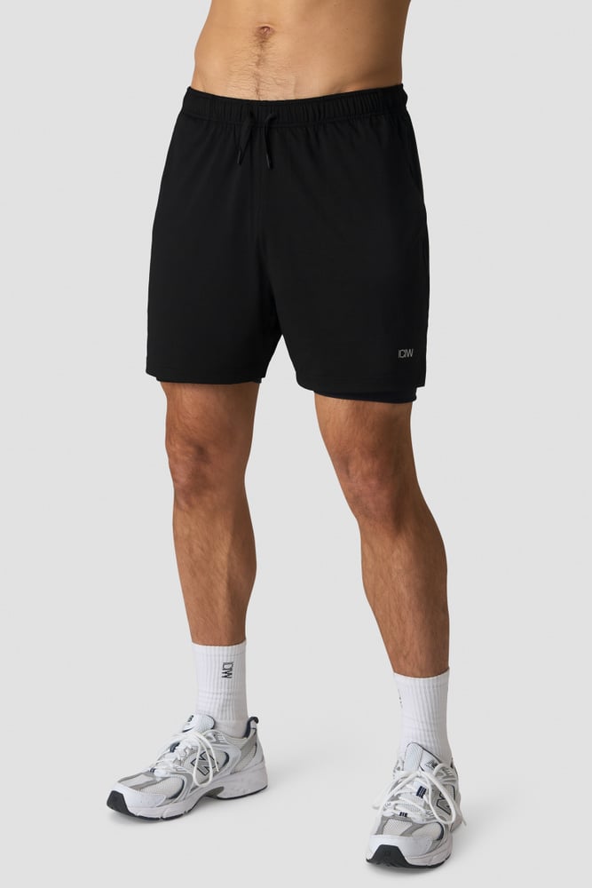 ICIW Stride 2-in-1 Shorts Black