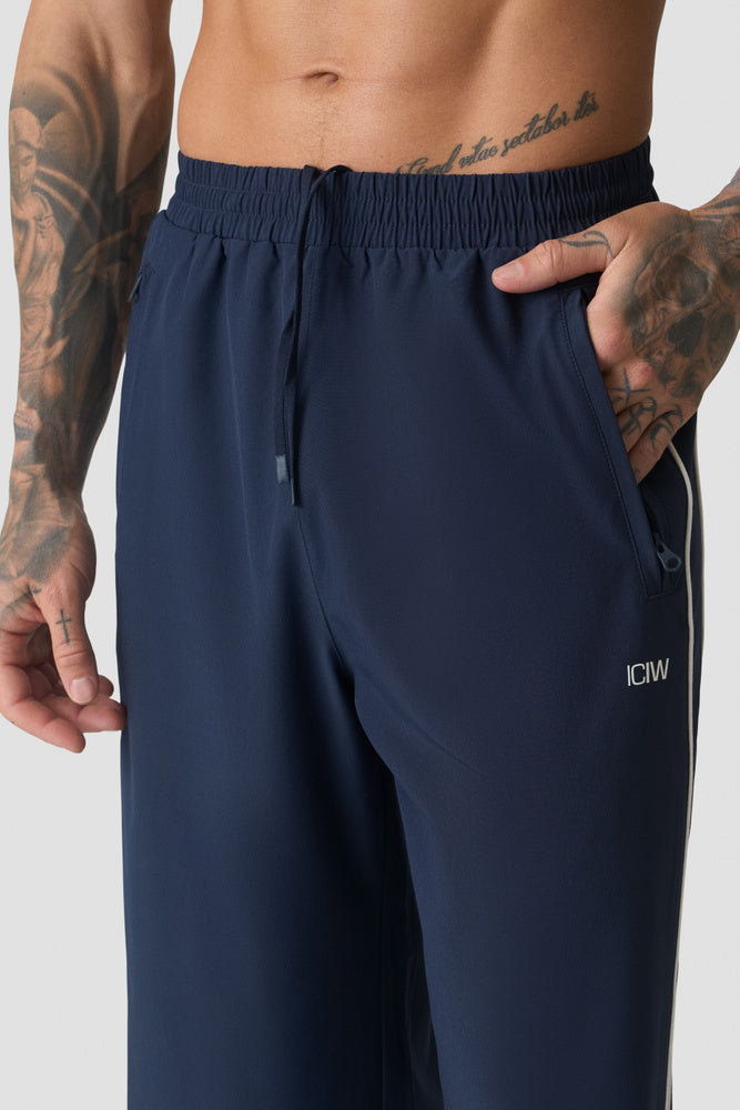 ICIW Contrast Track Pants Midnight Blue