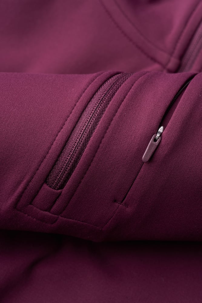 ICIW Mirage 1/4 Zip Midlayer Long Sleeve Maroon Red