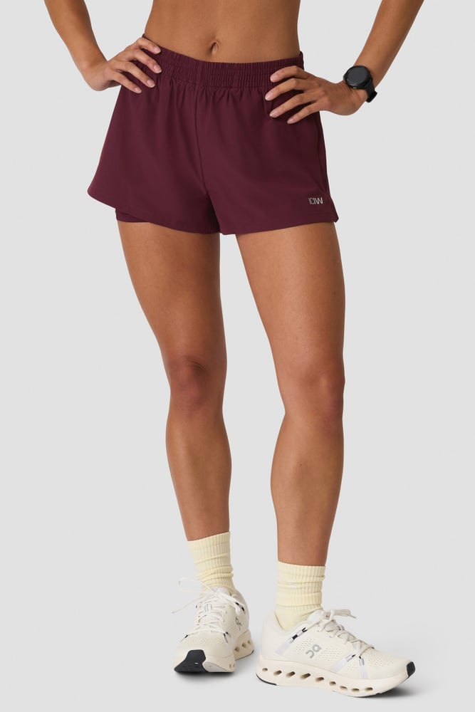ICIW Mirage Cardio 2-in-1 Shorts Dark Mahogany