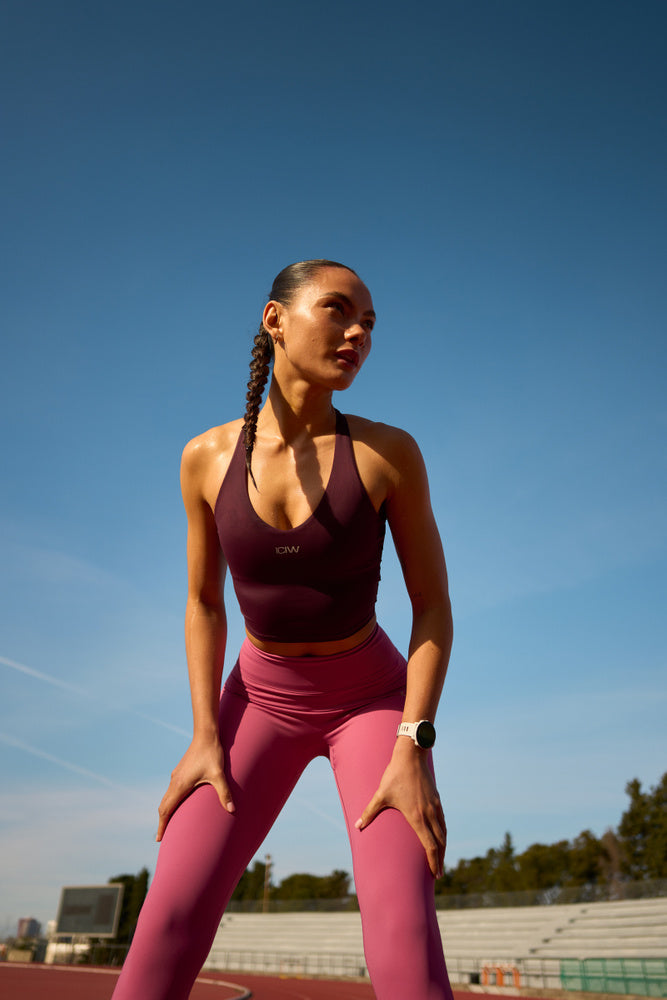ICIW Mirage Cardio 2-in-1 Top Maroon Red