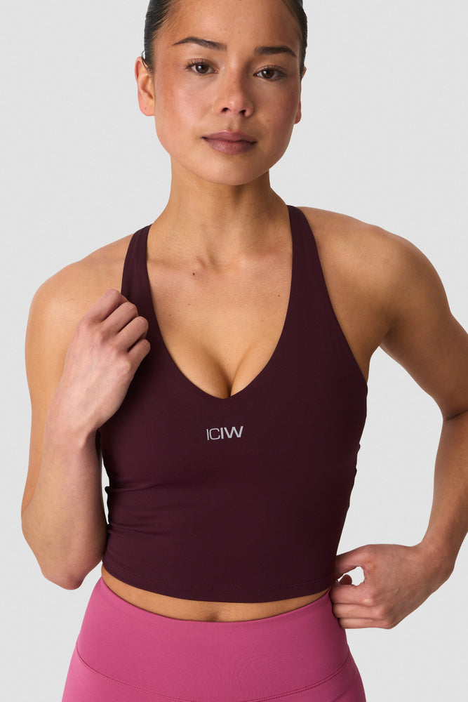 ICIW Mirage Cardio 2-in-1 Top Maroon Red