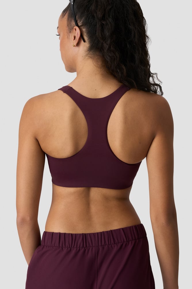 ICIW Mirage Cardio Mid Support Bra Maroon