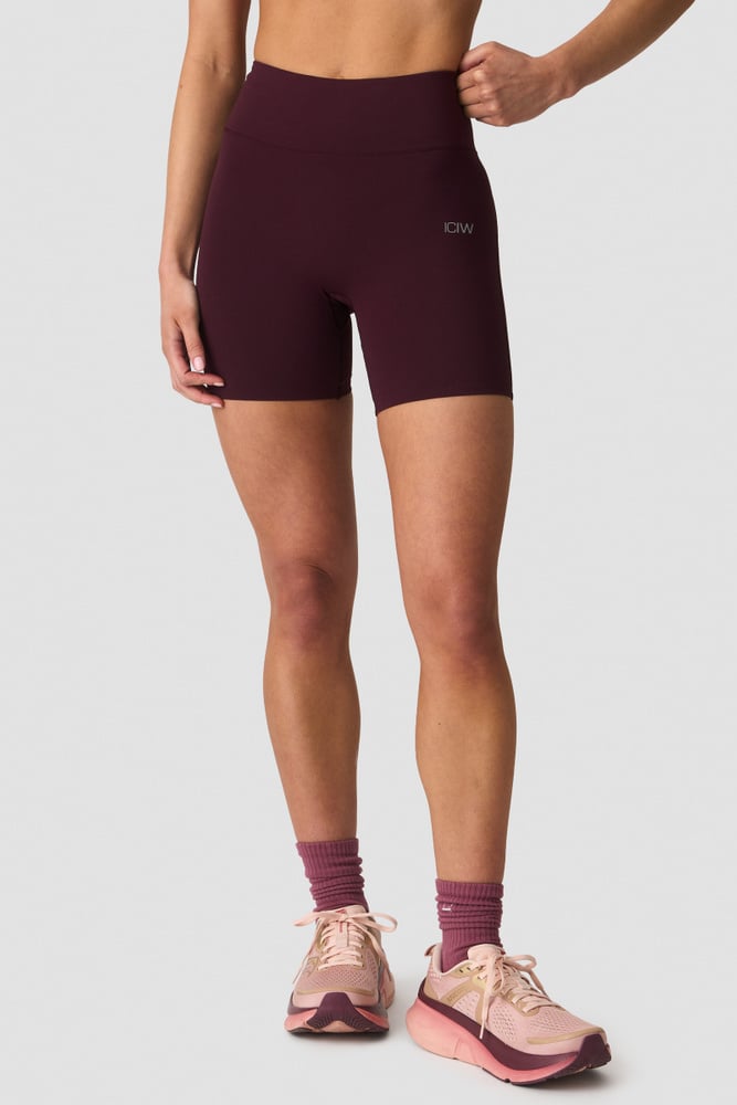 ICIW Mirage Cardio Midi Shorts Maroon Red