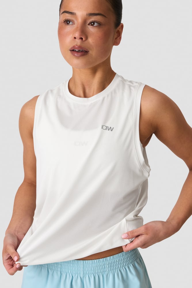 ICIW Mirage Cardio Tank White Snow