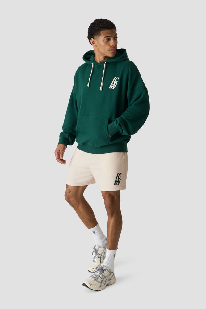 ICIW Everyday Terry Relaxed Hoodie M Northern Green