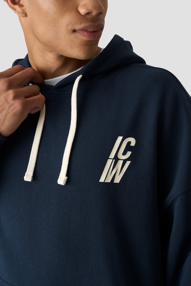 ICIW Everyday Terry Relaxed Hoodie Midnight Blue