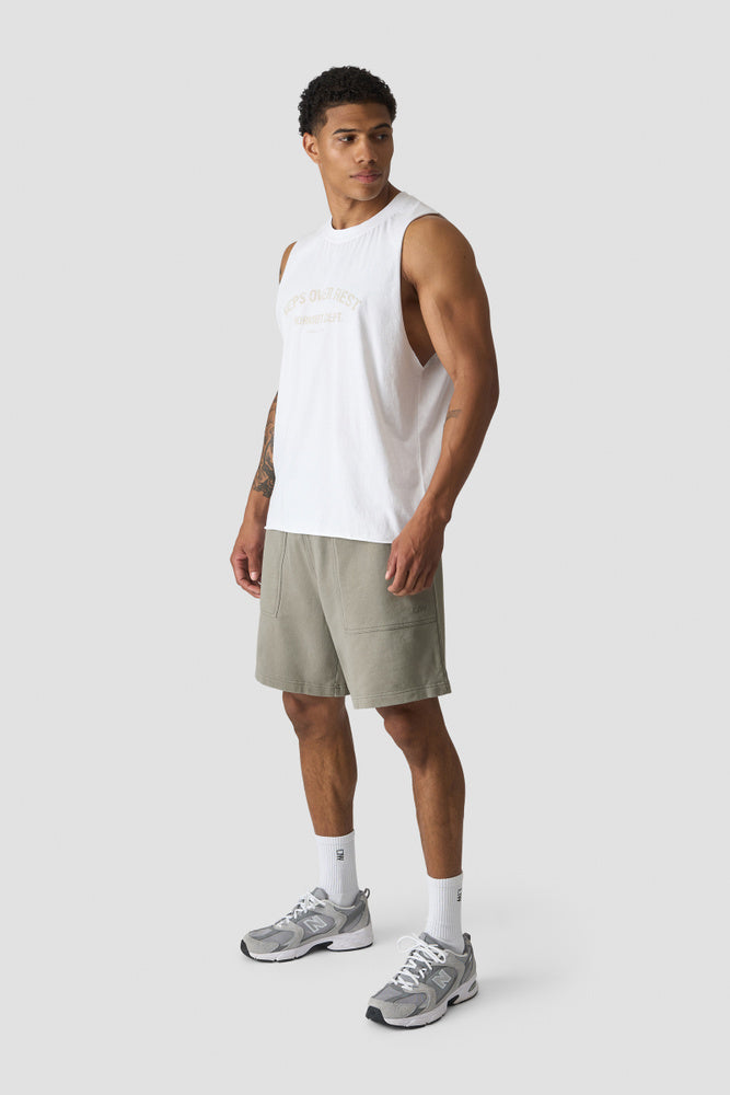 ICIW Grit Deep Cut Tank White Snow