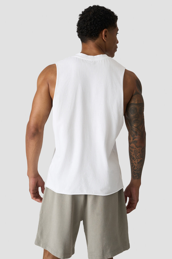 ICIW Grit Deep Cut Tank White Snow