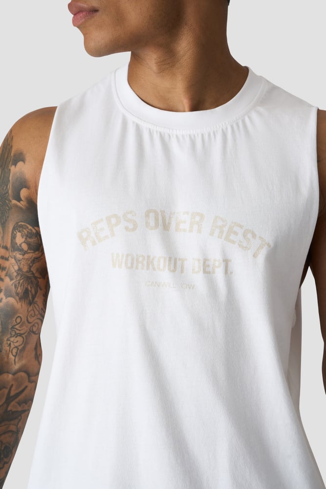 ICIW Grit Deep Cut Tank White Snow