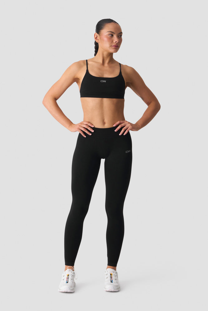 ICIW Smooth Seamless Open-Back Sportsbra Black