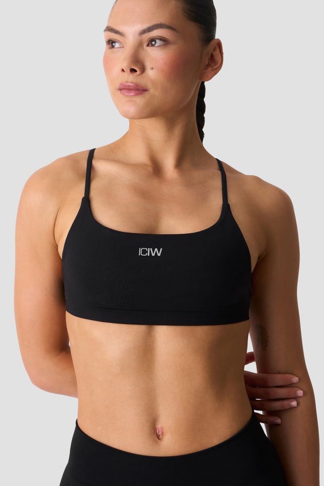 ICIW Smooth Seamless Open-Back Sportsbra Black