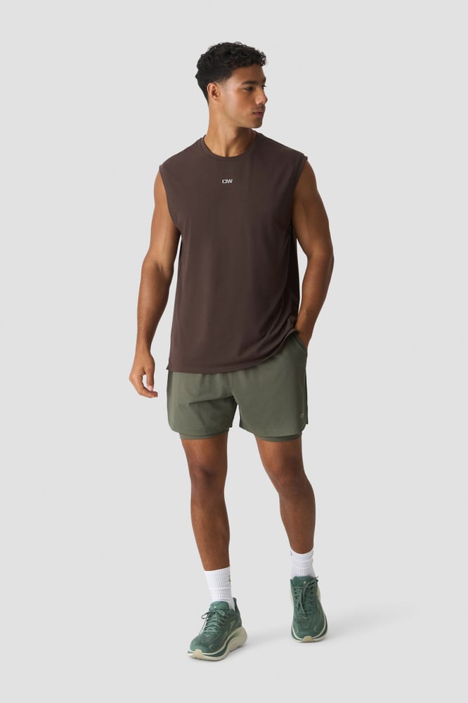 ICIW Stride Sleeveless Tee Dri-Release Emberwood