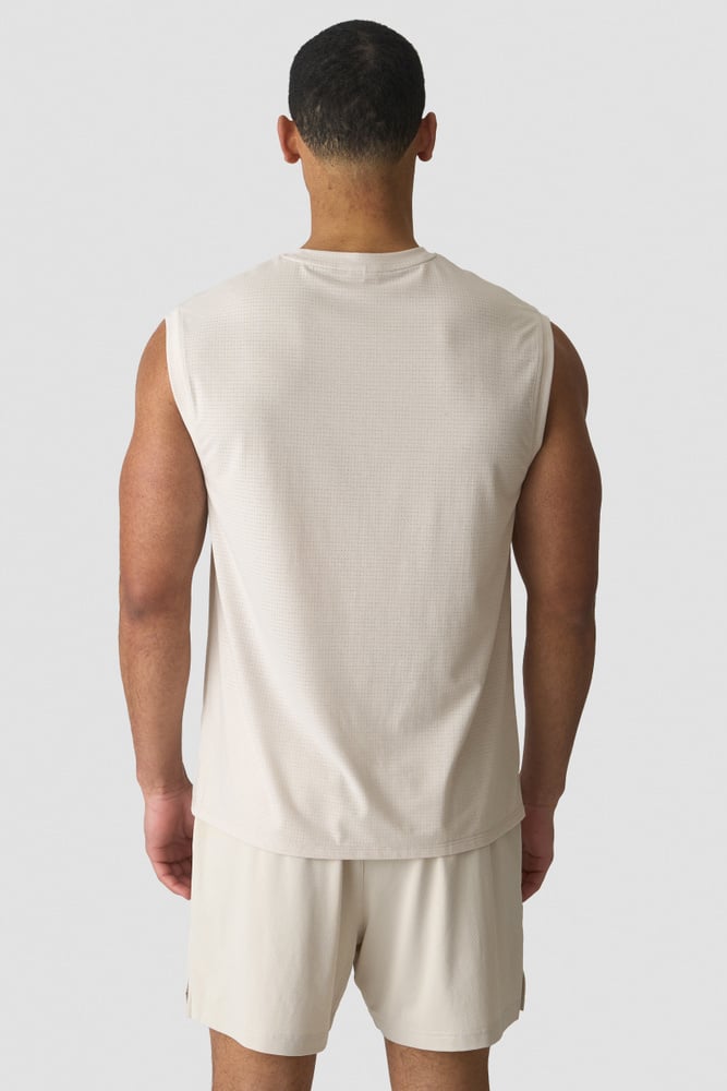 ICIW Stride Sleeveless Tee Dri-Release M Light Beige