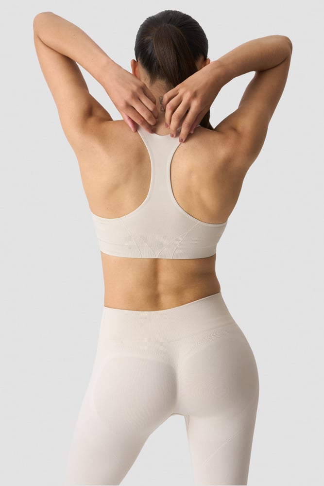 ICIW Shape Mid Support Sports Bra Light Beige