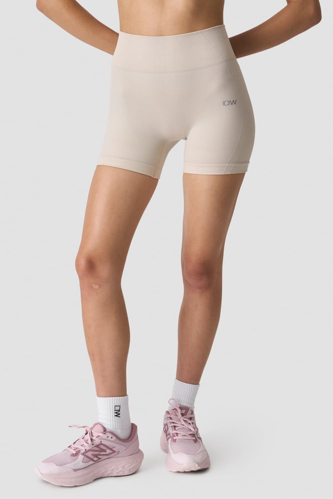 ICIW Shape High Waist Shorts Light Beige