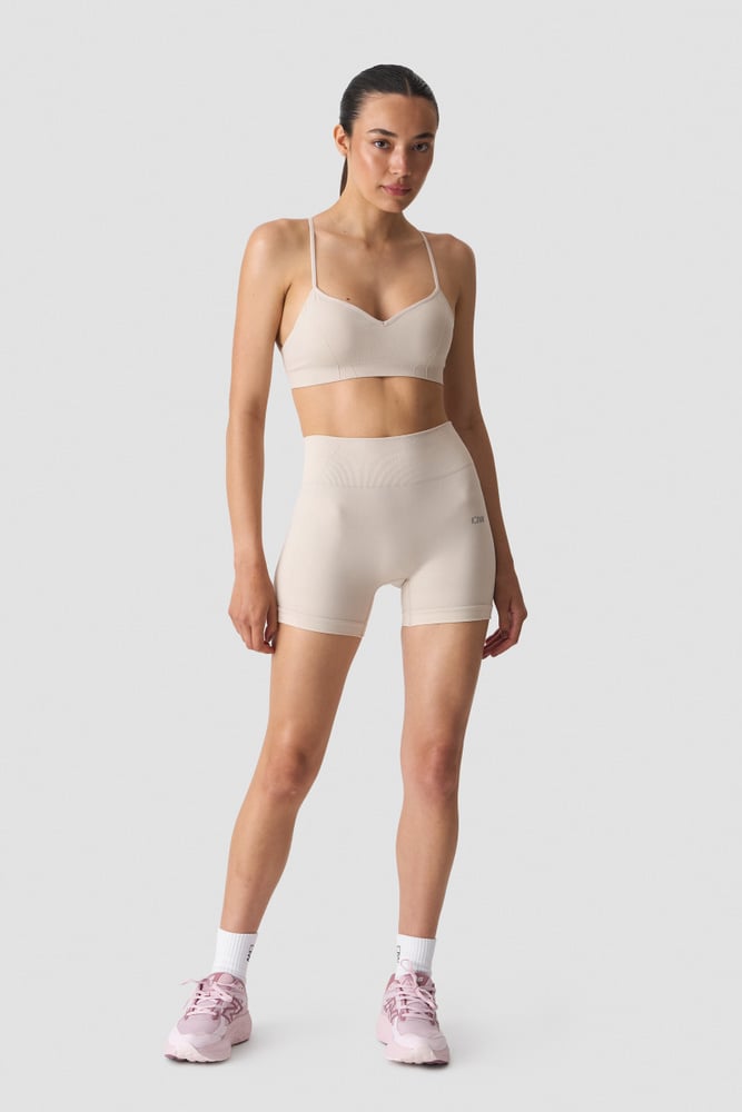 ICIW Shape High Waist Shorts Light Beige
