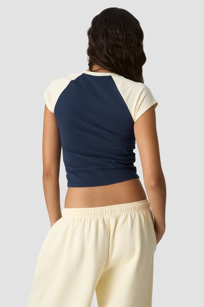 ICIW Everyday Raglan Tee Print Midnight Blue