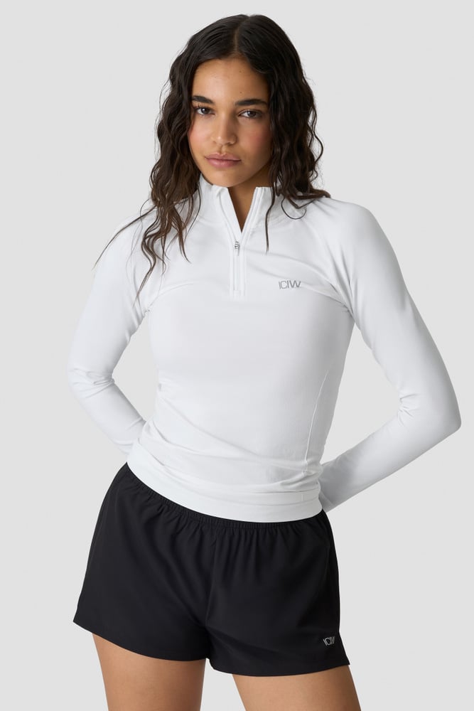 ICIW Define Seamless 1/4 Zip white snow