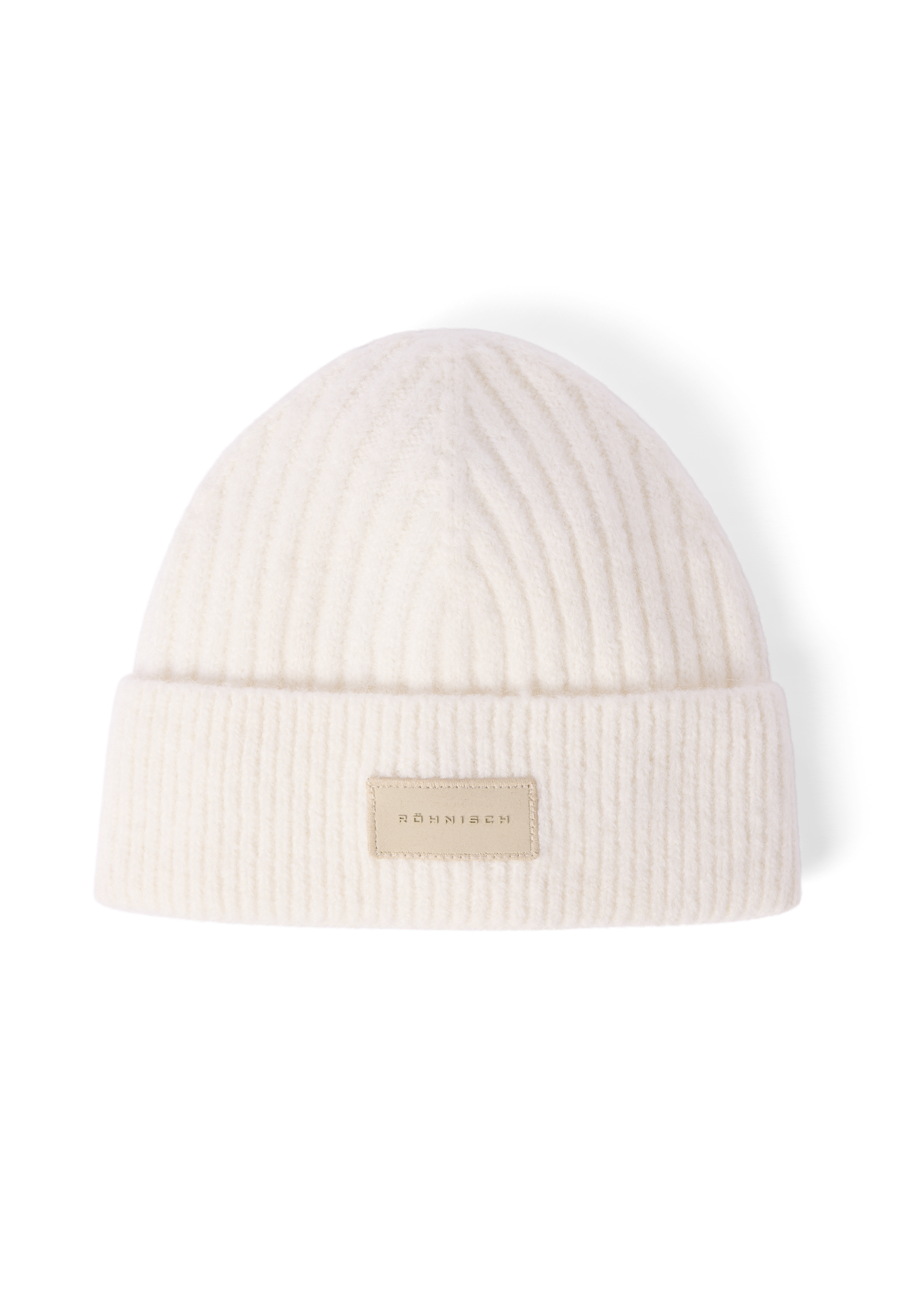 RÖHNISCH Logo Rib Beanie Oatmeal