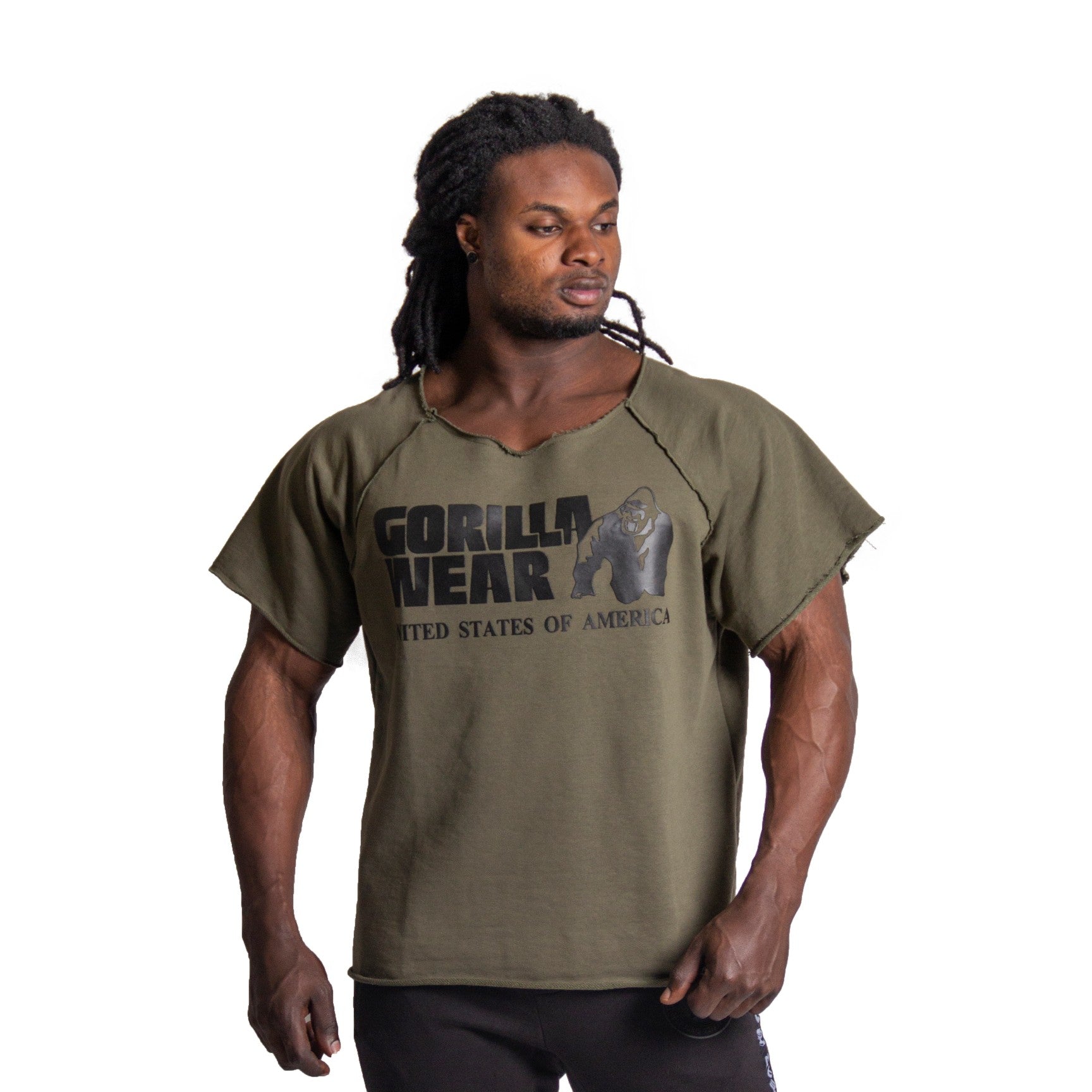 Gorilla Wear Classic Workout Top, army green Gorilla Wear